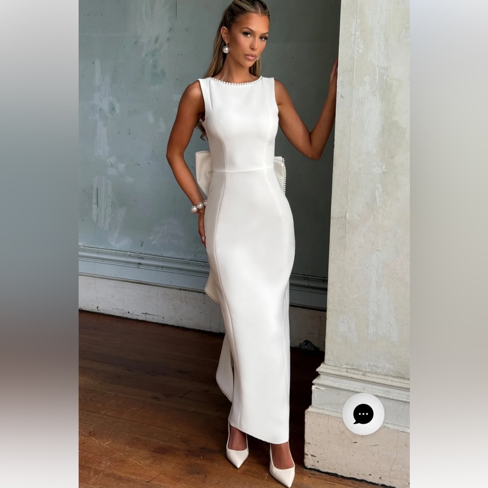 NWT BABYBOO Lana midaxi- ivory size small